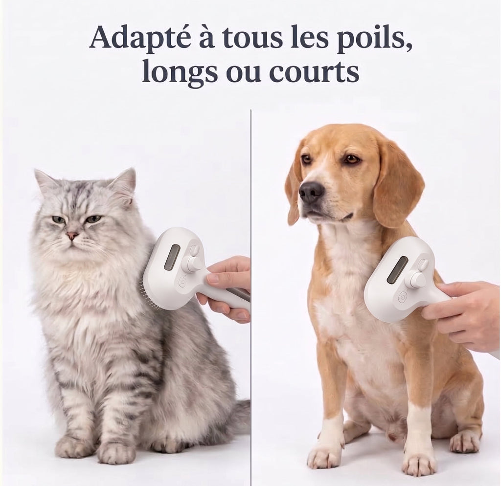Brosse vapeur Vapo'Câlin en gros plan sur les picots en silicone souple protégé