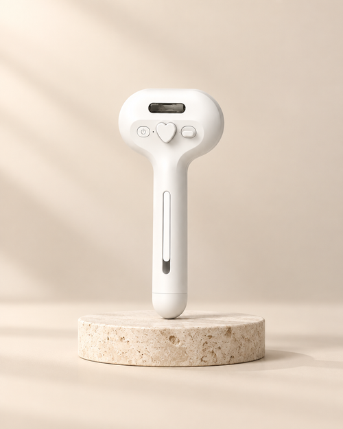 Brosse à brume Vapo'Câlin 3 en 1, face avec bouton cœur