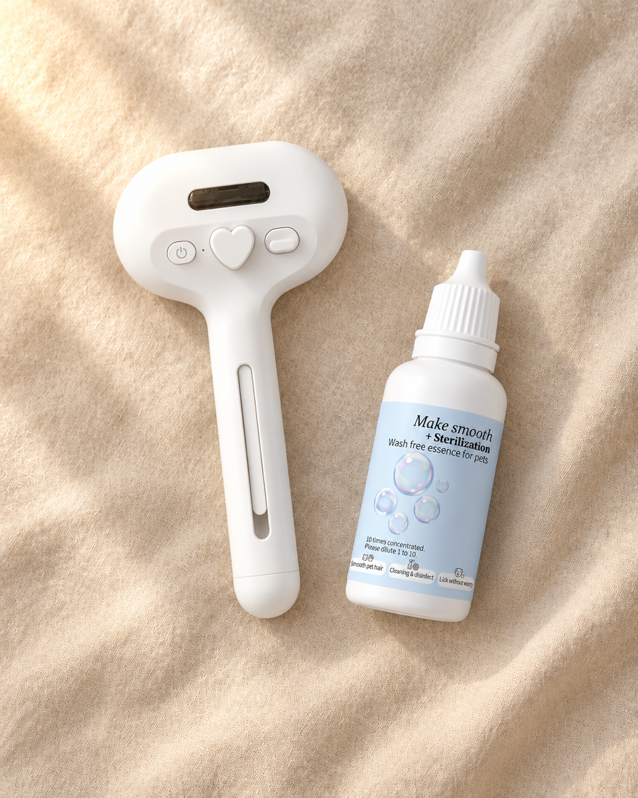 Contenu du Pack Spa : brosse à brume Vapo'Câlin et flacon de lotion de 20 mL